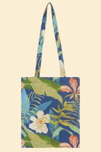 Powder Womens Tote Bag Delicate Tropics (Indigo) SS23 - Picture 1 of 2