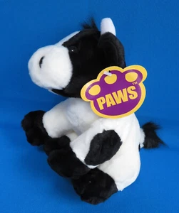 BIANCO E NERO π peluche HOLSTEIN MUCCA 9" seduto vache boeuf GIOCATTOLO MORBIDO * ZAMPE WL - Foto 1 di 7