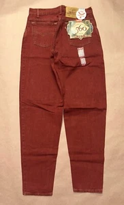 Vintage Levis 560 Jeans, Mens Red Loose Fit, Deadstock Adult NWT Size 31x34 - Picture 1 of 3