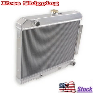 CC1919 3Row Aluminum Radiator For 1972-1986 Jeep CJ5 CJ6 CJ7 Chevy 350 V8 SBC - Picture 1 of 8