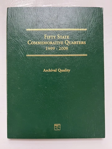 U.S. Fifty State Commemorative Quarters 1999-2008 Archival Quality- Complete Set Cover