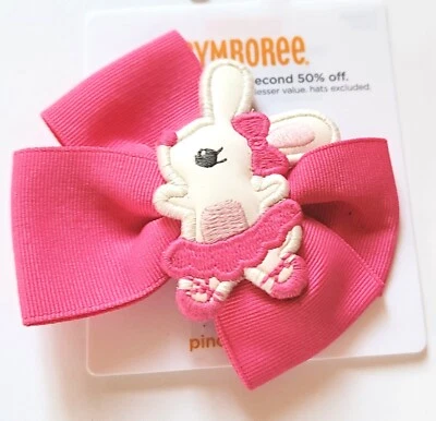 Gymboree Girl Ballet Bunny  Ballerina Bow Barrette NWT Vintage - Image 1 of 2