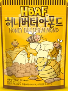 HBAF Gilim Honey butter Almond 190g 1pack Korean Snack Almonds - Picture 1 of 7
