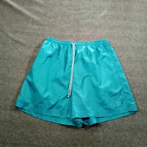 Wilson Short Women Extra Large Teal Pickleball Running Fitness Causal Vintage - Picture 1 of 14