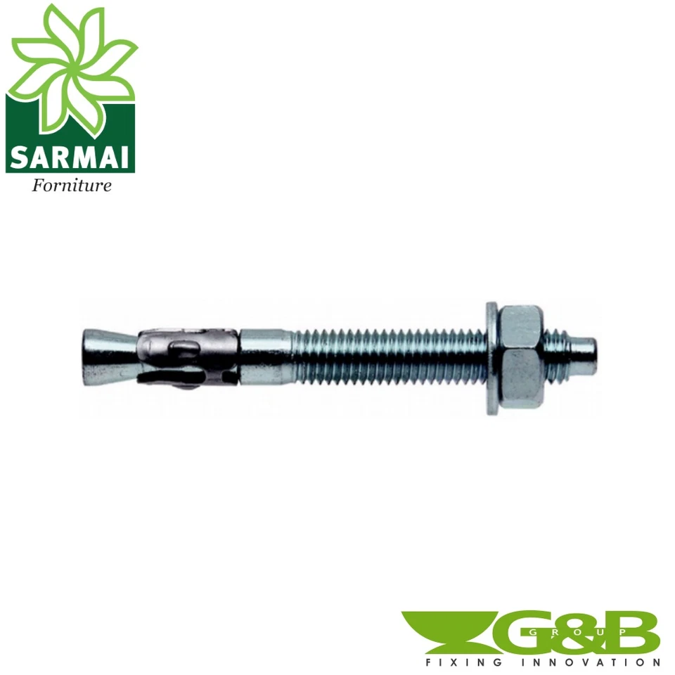 Ancorante Ancoranti Metallici G&B SITA Acciaio TTS Con dado e rondella