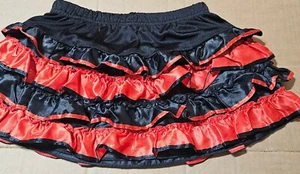 Steampunk Costume Women Corset Skirt Red Skirt Black Goth Sexy One-Size Fits - Picture 1 of 6