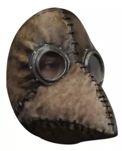 Ghoulish Productions Plague Doctor Brown Mask Steampunk Half Face 26772 - Picture 1 of 5