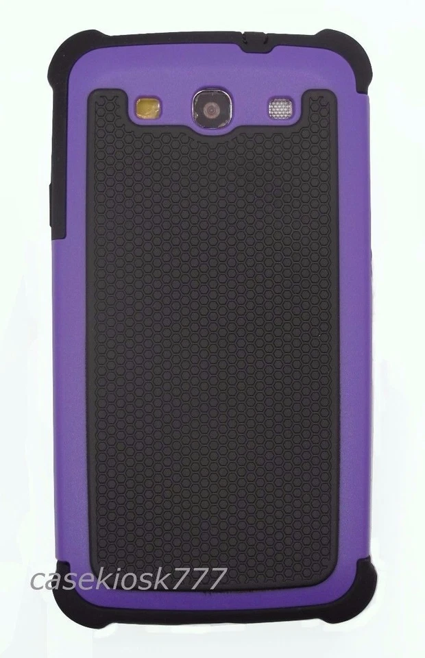 для samsung galaxy S3 прочный гибридный 3 слоя чехол синий серый ярко-розовый белый - Изображение 1 из 1