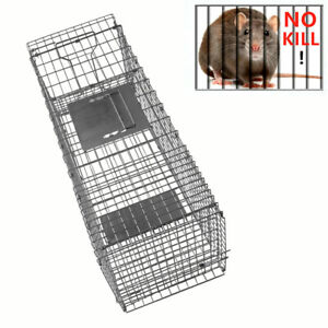 New 32 Rabbit Raccoon Cage Garden Trap Extra Live Animal Large Rodent Cat inch