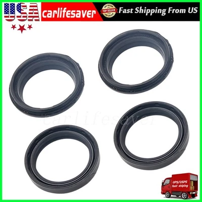 For Honda CR125R Kawasaki Victory Fork Oil Seal*2+Dust Seals*2 43mm Seal Replace Foto 1 de 4