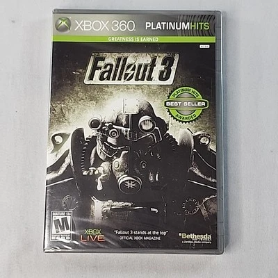 Fallout 3 Game of The Year Microsoft Xbox 360 One 2009 Platinum Hits New Sealed - Image 1 of 4