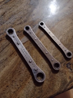 Lot of 3 Snap-On Ratcheting Wrenches 10-18 mm RBM1618SA RBM1213SA RBM1011A - Image 1 of 4
