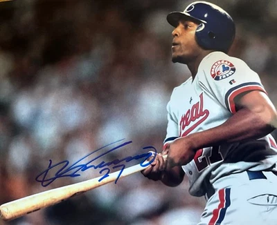 Vladimir Guerrero Sr. Montreal Expos Signed MLB HOF 8x10 Photo - Image 1 of 4