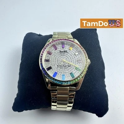 Coach Preston Women’s 36mm Gold-Tone Stainless Steel Quartz Watch - Image 1 of 4