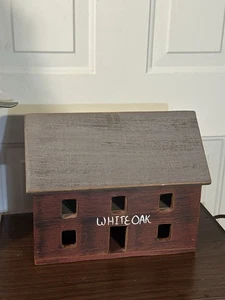 Rare, vintage WOLF CREEK DOLL HOUSE all-wood FOLK ART PRIMITIVE RUSTIC Country   - Picture 1 of 5