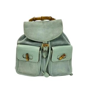 Gucci Suede Mini Backpack Bamboo 003 2058 0016 Women's Used - Picture 1 of 8
