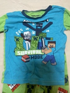 Minecraft Kid Shirt And Pants Size 8 Pajamas TNT - Picture 1 of 6