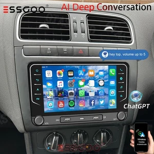 For VW POLO 2009-2014 Apple CarPlay Radio Android15 Smart AI Voice Control 4+64G - Picture 1 of 19