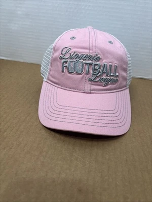 Lencería Liga de Fútbol Gorra de Béisbol Sombrero SnapBack Rosa y Blanco Foto 1 de 4
