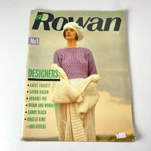 ROWAN Knitting Book Magazine #1 Issue 1986 - Sweater Knit Patterns - Used Flaws - Picture 1 of 20