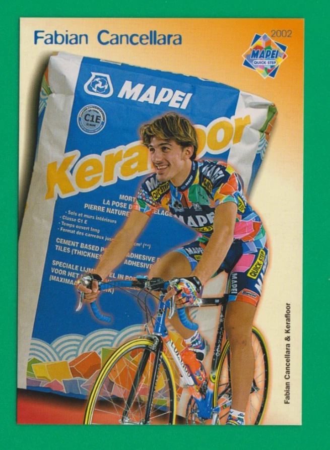 CYCLISME carte  cycliste FABIAN CANCELLARA  équipe MAPEI Quick step 2002 - Photo 1/2