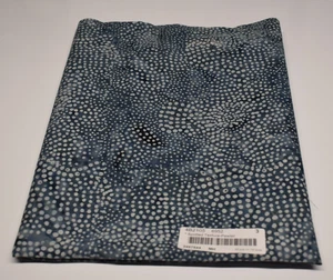 Batik fabric piece SPOTTED TEXTURE PEWTER gray dots tonal blender 3/4 YARD x43" - Picture 1 of 3