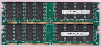 256MB 2x128MB PC-100 ATP NEC AMC16V64T8SEG8 92-128M-100 PC100 SDRAM Memory Kit - Image 1 of 2
