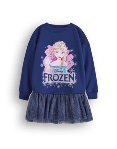 Disney Blue Elsa Dress Girls - Picture 1 of 15