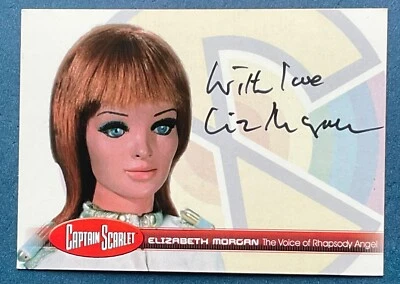 CAPTAIN SCARLET - AUTO CARD EM3 , ELIZABETH MORGAN - UNSTOPPABLE CARDS - 2015 - Image 1 of 2