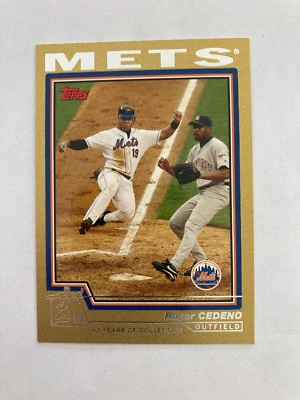 2004 Topps Baseball Gold Parallel /2004 Roger Cedeno B16 - Image 1 of 2