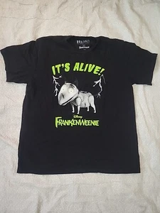 Box Lunch Disney Frankenweenie Unisex Size Large Black T-shirt N8#180 - Picture 1 of 3
