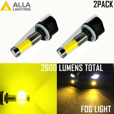 35-LED 880 Fog Light Golden Yellow,Visible Adverse Snow Rain 360° NO Dark Spot - Image 1 of 4