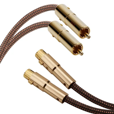 Accuphase 40th Anniversary Edition OCC RCA to XLR Male Female Interconnect Cable - Image 1 of 4