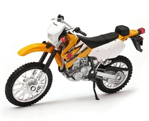 Suzuki DR-Z400S Japanese Motorcross Motorcycle Model Diecast Orange 1:18 Welly - Picture 1 of 6