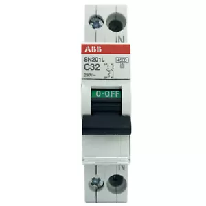 ABB Miniature Circuit Breaker 2 Pole 1P+N C Type 10 16 20 25 32 Amp 4.5KA MCB - Picture 1 of 16