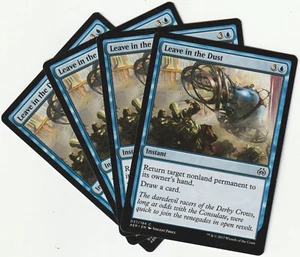 ✪ 4 MAGIC The Gathering LEAVE IN THE DUST Blue Instant PLAYSET AER/EN NM/EX - Bild 1 von 2