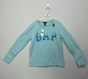 Gap Kids Girls XXL Blue Sparkle GAP Logo Sweatshirt. - Picture 1 of 7
