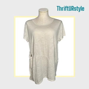 UMGEE cream side-tie tunic top, size Small - Picture 1 of 8