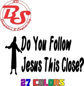 6" Folgst du Jesus so nah Aufkleber Christliche Religion Christus Kirche Nr. BS - Bild 1 von 22