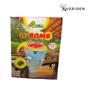 FLY BOMB TRAPPOLA ECOLOGICA PER MOSCHE EFFICACE SACCHETTO + COPERCHIO - ALFE - Foto 1 di 1