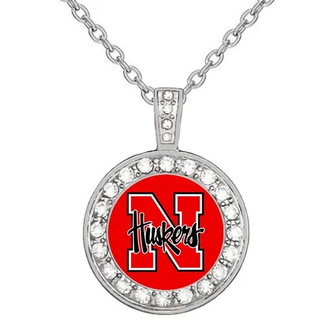 Special Nebraska Huskers Womens Sterling Silver Necklace College Gift D18 Cover
