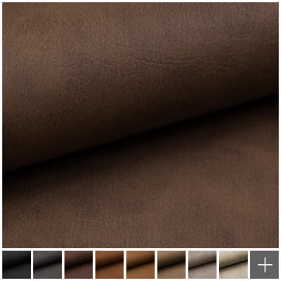 novely® KONSTANZ Kunstleder Vintage Antik Polsterstoff Lederimitat Meterware