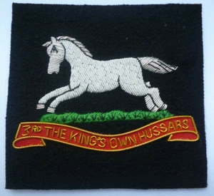 3RD KINGS OWN HUSSARS BLAZER BADGE. - Picture 1 of 1