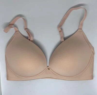 Nancy Ganz 12D - wirefree moulded T-shirt bra - nude skin colour Style BW9072 - image 1 of 4