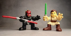 GALACTIC HEROES Figure Lot ~ STAR WARS Wave 9 / Obi-Wan Kenobi Darth Maul - Picture 1 of 3