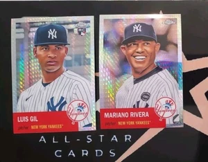 LUIS GIL RC MARIANO RIVERA 2022 Topps Chrome Platinum PAIR rookie 469 prism 19 - Imagen 1 de 4