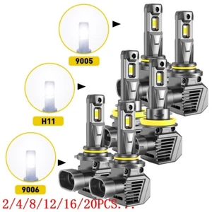 AUXITO 9005 9006 LED Headlight Bulb High Kit Low Beam Super Bright White 2/4X - Picture 1 of 22
