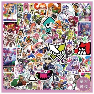 Splatoon inkling Marina Waterproof Graffiti Stickers Skateboard Vinyl 50PCS - Picture 1 of 6