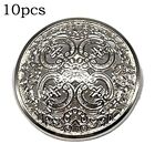 Fashionable Hollow Carved Buttons for Jackets Sweaters and Crafts Set of 10