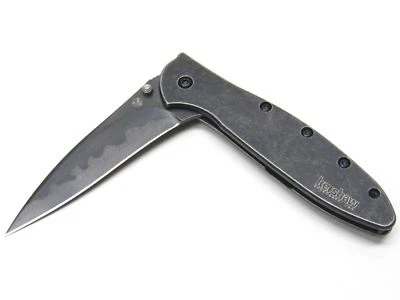 Kershaw Leek A/O BlackWash Acier D2/14C28N Manche Acier USA KS1660CBBW